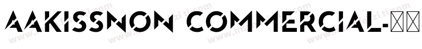 AaKISSNon Commercial字体转换